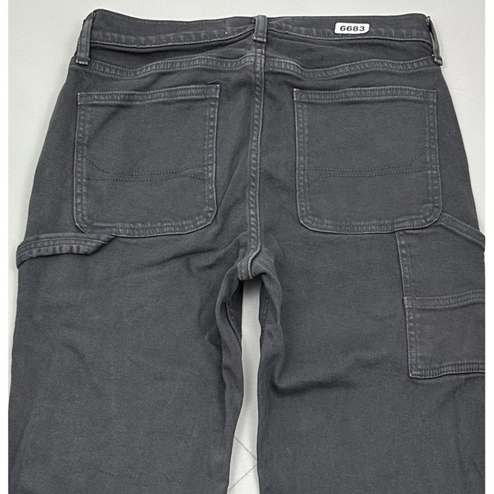 Hollister Double Knee Loose Carpenter Jeans Men Fits 30x30 Black Baggy Skater